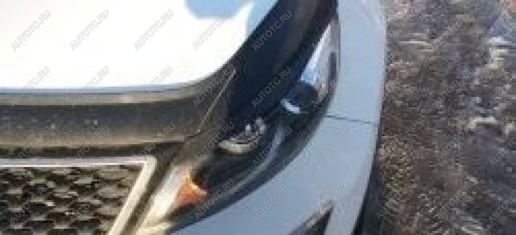 979 р. Накладки на передние фары (реснички) Русская Артель  KIA Sportage  3 SL (2014-2016) рестайлинг (глянец под покраску)  с доставкой в г. Воронеж