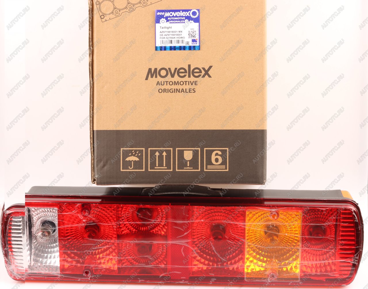 2 299 р. Фонарь задний SITRAK HOWO левый MOVELEX MOVELEX az9719818001-mx  с доставкой в г. Воронеж