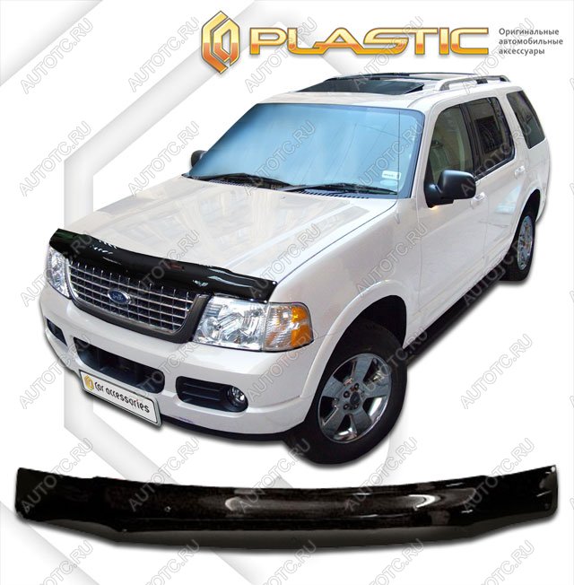 2 159 р. Дефлектор капотаClassic черныйFordExplorer 2001-2005  2010010103286  с доставкой в г. Воронеж