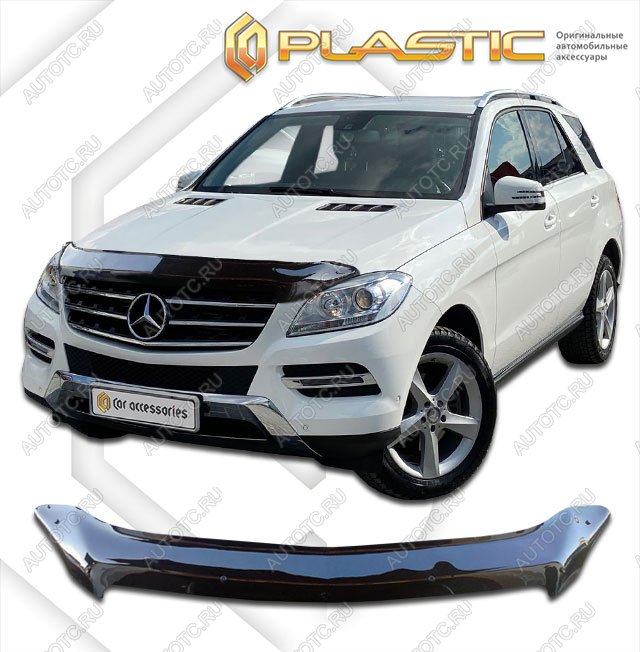 2 199 р. Дефлектор капотаClassic черныйMercedes-BenzML 2012-2015W166  2010010107130  с доставкой в г. Воронеж