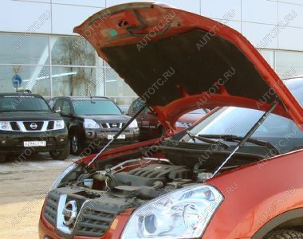 3 499 р. Упор капота ТехноМастер Nissan Qashqai 1 J10 рестайлинг (2010-2013)  с доставкой в г. Воронеж