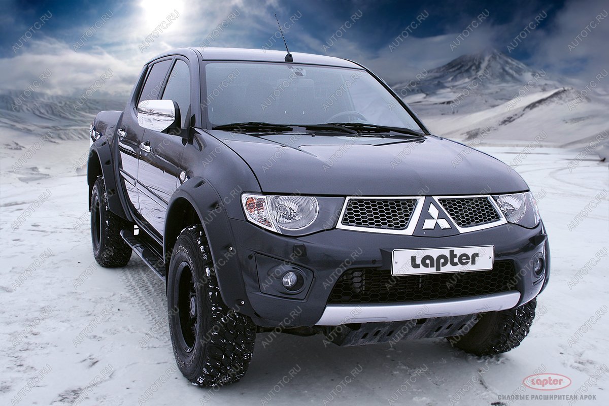 19 649 р. Расширители арок Mitsubishi L200 LAPTER (материал LLPDE, эластон) LAPTER 688249160  с доставкой в г. Воронеж