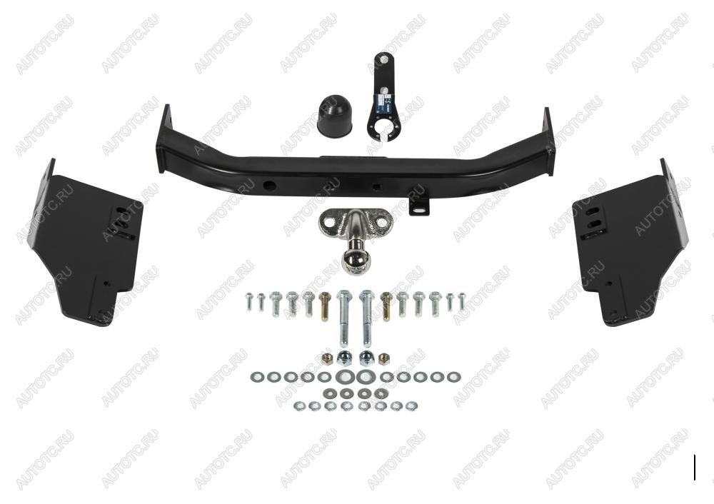 10 749 р. Фаркоп (фланцевое крепление шара) Atlas Toyota Land Cruiser Prado J120 (2002-2009) (стальной с порошковым покрытием, шар F (C, F30))  с доставкой в г. Воронеж