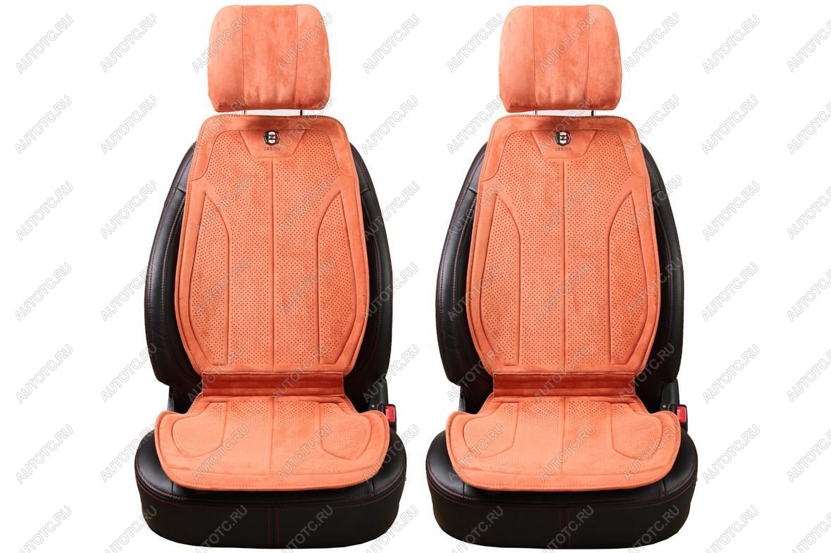 4 999 р. Накидки для сидений автомобиля из велюра Exsclusiv Plus Оранжевый Seintex 317710  с доставкой в г. Воронеж