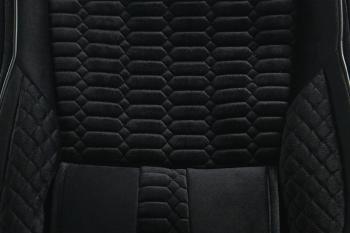 3 699 р. Каркасные накидки для сидений автомобиля из велюра Comfort Черный Seintex 317888  с доставкой в г. Воронеж. Увеличить фотографию 4