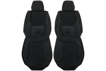 3 699 р. Каркасные накидки для сидений автомобиля из велюра Comfort Черный Seintex 317888  с доставкой в г. Воронеж. Увеличить фотографию 2