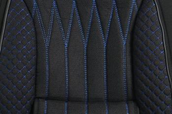 3 899 р. Каркасные накидки для сидений автомобиля из велюра Comfort Plus Черно-синий Seintex 317788  с доставкой в г. Воронеж. Увеличить фотографию 4