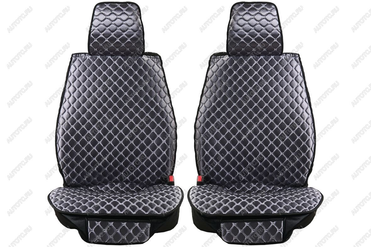 3 899 р. Каркасные накидки для сидений автомобиля из велюра Silver Серый Seintex 317676  с доставкой в г. Воронеж