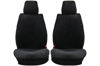 Каркасные накидки для сидений автомобиля из велюра Star Черный Seintex 317650