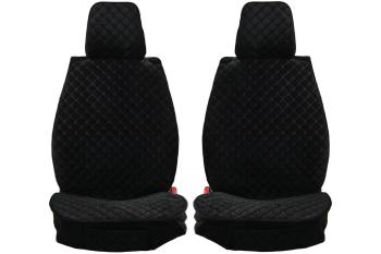 Каркасные накидки для сидений автомобиля из велюра Star Черно-красный Seintex 317849