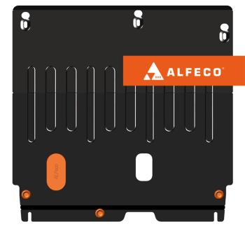 Защита картера и КПП (V-1,5 6DCT FWD) ALFECO Jetour X70 (2023-2025) рестайлинг (сталь 2 мм)
