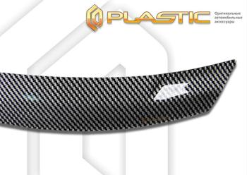 2 699 р. Дефлектор капота CA-Plastic  Geely Okavango (2021-2025) (Шелкография карбон серебро)  с доставкой в г. Воронеж. Увеличить фотографию 2