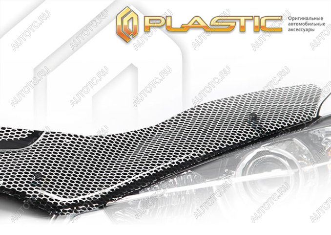 2 299 р. Дефлектор капота Серия Art черная CA Plastic на ВАЗ 2104  1984-2012  с доставкой в г. Воронеж