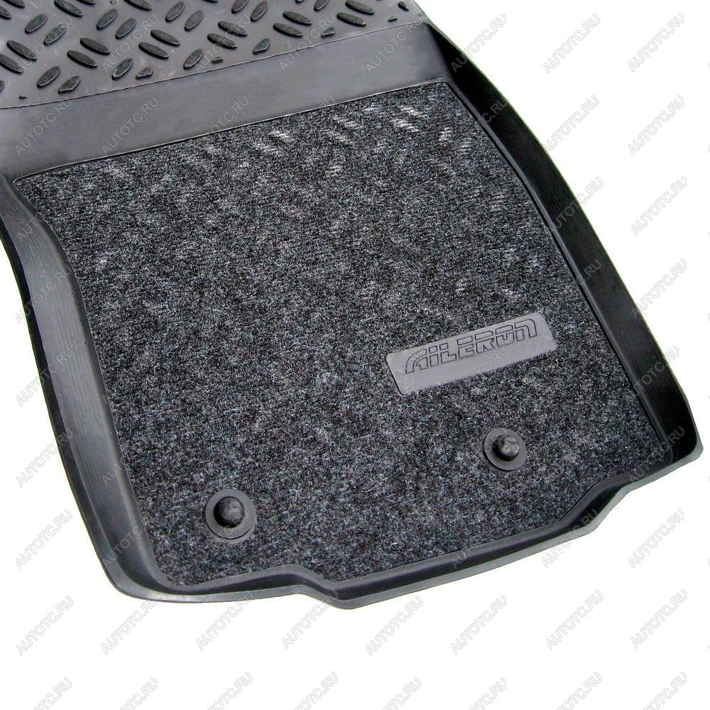 3 699 р. Коврики в салон (3D SOFT комбинированные) Aileron  Audi A4  B9 (2016-2020) дорестайлинг,седан  с доставкой в г. Воронеж