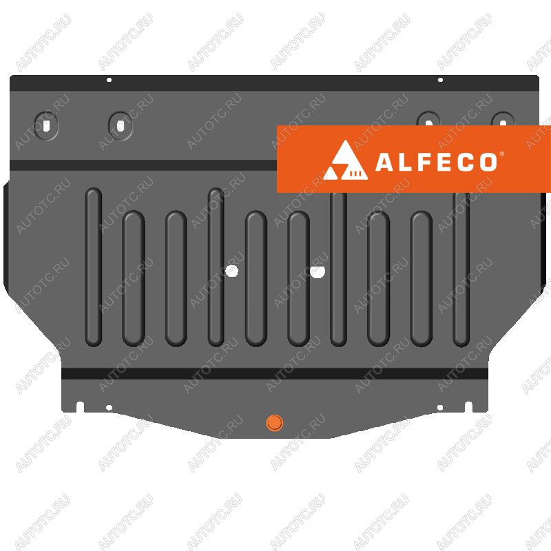 11 249 р. Защита картера и КПП (V-all) ALFECO  Changan CS55 (2017-2018) дорестайлинг (алюминий)  с доставкой в г. Воронеж