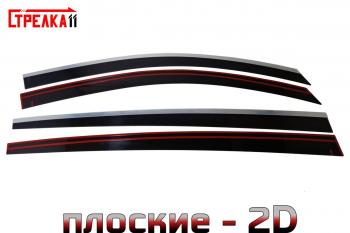 3 799 р. Дефлекторы окон 2D Стрелка11  KIA Sportage  3 SL (2010-2016) дорестайлинг, рестайлинг (черные)  с доставкой в г. Воронеж. Увеличить фотографию 2