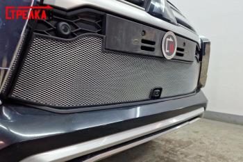 3 489 р. Защита радиатора Стрелка11 Стандарт  Mitsubishi Pajero Sport  QF (2019-2022) рестайлинг (хром)  с доставкой в г. Воронеж. Увеличить фотографию 3