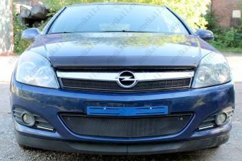 2 899 р. Защита радиатора (верх) Стрелка11 Стандарт  Opel Astra  H (2007-2015) универсал рестайлинг, хэтчбек 5дв рестайлинг (верх)  с доставкой в г. Воронеж. Увеличить фотографию 2