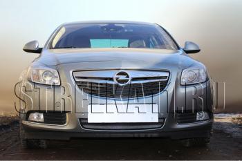 3 699 р. Защита радиатора Стрелка11 Стандарт  Opel Insignia ( A,  А) (2008-2013) дорестайлинг седан, дорестайлинг универсал, дорестайлинг, хэтчбэк (хром)  с доставкой в г. Воронеж. Увеличить фотографию 2
