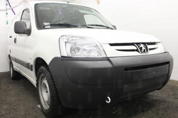 3 079 р. Защита радиатора (низ) Стрелка11 Стандарт  Peugeot Partner ( M49/M59,  B9) (2002-2012) рестайлинг, дорестайлинг (черная)  с доставкой в г. Воронеж. Увеличить фотографию 1