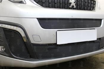 Защита радиатора (середина, низ) Стрелка11 Стандарт Peugeot Traveller K0 L2 дорестайлинг (2016-2024)