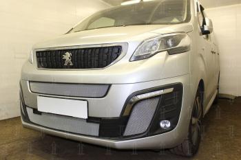 5 899 р. Защита радиатора (середина, низ) Стрелка11 Стандарт  Peugeot Traveller  K0 L2 (2016-2024) дорестайлинг (хром)  с доставкой в г. Воронеж. Увеличить фотографию 3