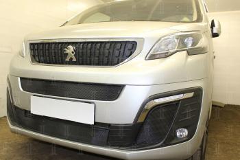 Защита радиатора (боковые) Стрелка11 Стандарт Peugeot Traveller K0 L2 дорестайлинг (2016-2024)