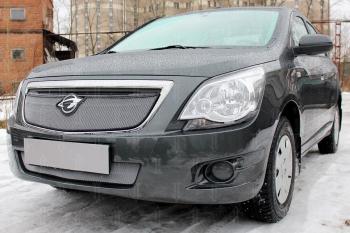 3 079 р. Защита радиатора (низ) Стрелка11 Стандарт  Chevrolet Cobalt (2011-2016), Ravon R4 (2016-2020) (хром)  с доставкой в г. Воронеж. Увеличить фотографию 2