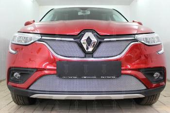 3 699 р. Защита радиатора (низ) Стрелка11 Стандарт  Renault Arkana (2019-2025) (хром)  с доставкой в г. Воронеж. Увеличить фотографию 2