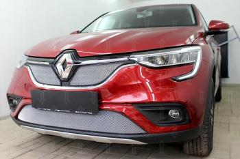 3 699 р. Защита радиатора (низ) Стрелка11 Стандарт  Renault Arkana (2019-2025) (хром)  с доставкой в г. Воронеж. Увеличить фотографию 3