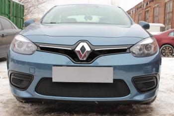 2 999 р. Защита радиатора (низ) Стрелка11 Стандарт  Renault Fluence (2012-2016) рестайлинг (черная)  с доставкой в г. Воронеж. Увеличить фотографию 2
