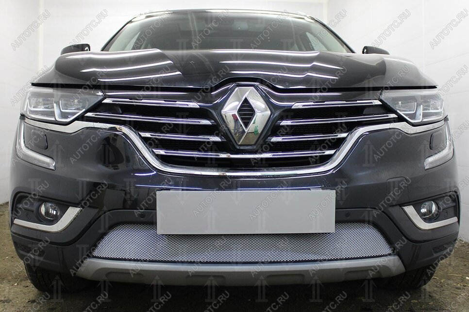 3 299 р. Защита радиатора Стрелка11 Стандарт  Renault Koleos  2 (2016-2025) (хром)  с доставкой в г. Воронеж