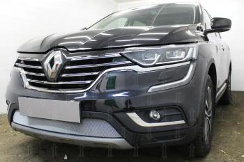 3 299 р. Защита радиатора Стрелка11 Стандарт  Renault Koleos  2 (2016-2025) (хром)  с доставкой в г. Воронеж. Увеличить фотографию 2