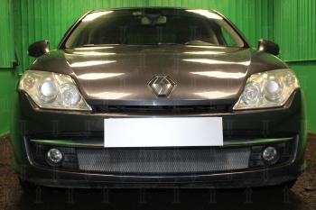 3 079 р. Защита радиатора (кроме 2.0) Стрелка11 Стандарт  Renault Laguna  X91 (2007-2011) лифтбэк дорестайлинг (хром)  с доставкой в г. Воронеж. Увеличить фотографию 2