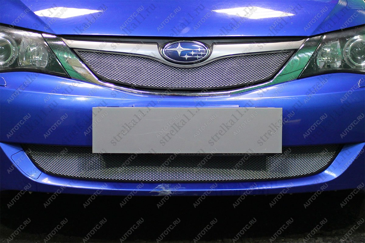 3 079 р. Защита радиатора (верх) (V2.0) Стрелка11 Стандарт  Subaru Impreza ( GE,  GH) (2007-2012) седан, хэтчбэк (хром)  с доставкой в г. Воронеж