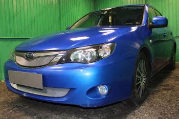 3 079 р. Защита радиатора (верх) (V2.0) Стрелка11 Стандарт  Subaru Impreza ( GE,  GH) (2007-2012) седан, хэтчбэк (хром)  с доставкой в г. Воронеж. Увеличить фотографию 2