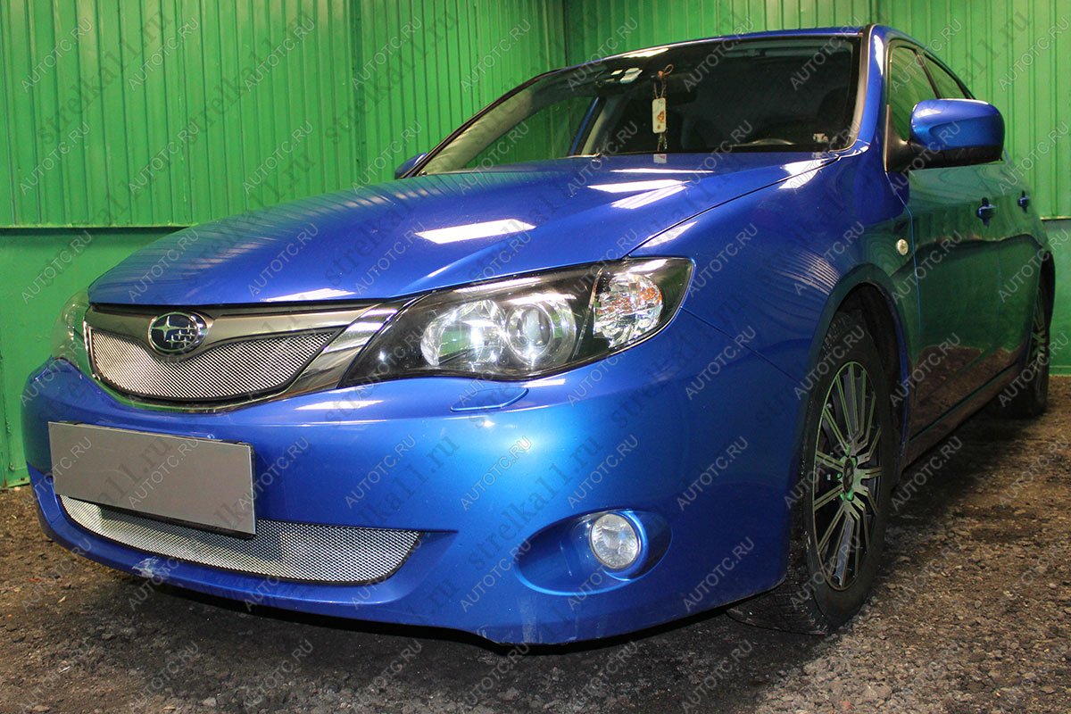 2 899 р. Защита радиатора (низ) Стрелка11 Стандарт  Subaru Impreza ( GE,  GH) (2007-2012) седан, хэтчбэк (хром)  с доставкой в г. Воронеж