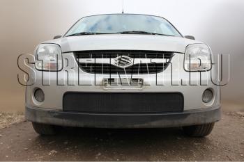 Защита радиатора Стрелка11 Стандарт Suzuki Ignis (2003-2008) (черная)