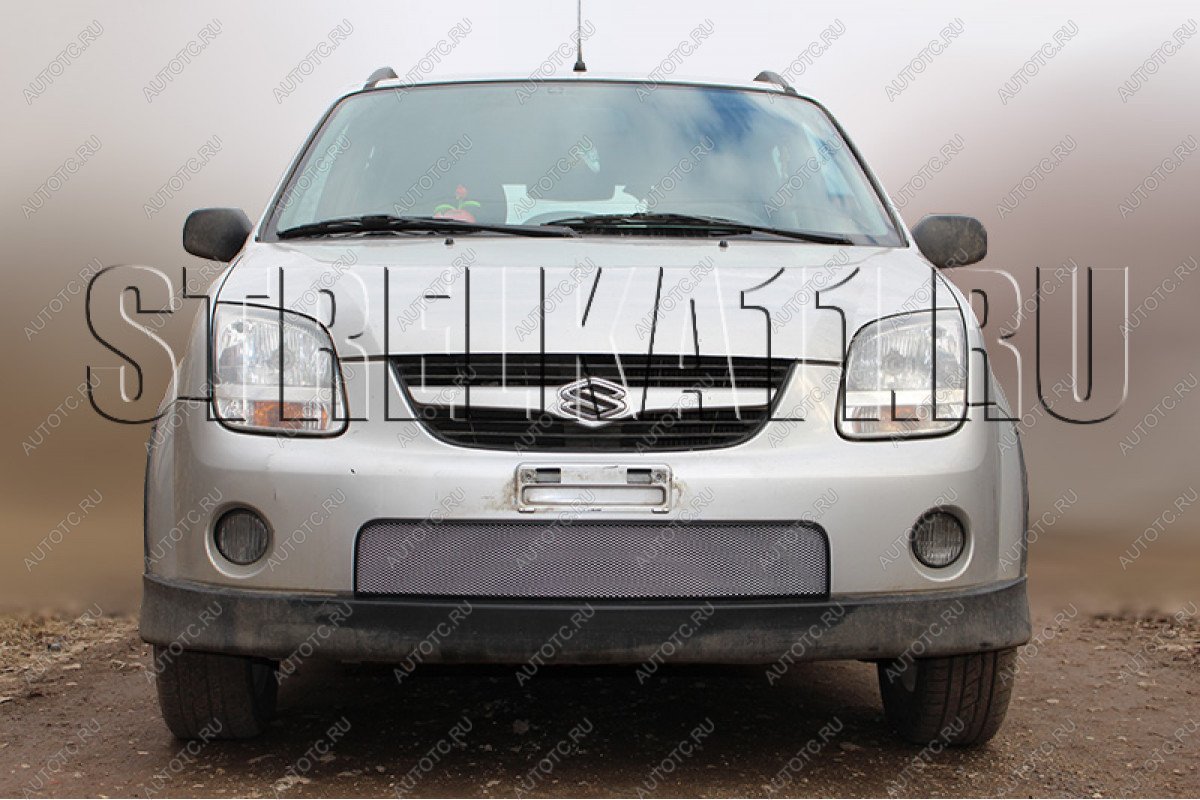 3 079 р. Защита радиатора Стрелка11 Стандарт  Suzuki Ignis (2003-2008) (хром)  с доставкой в г. Воронеж