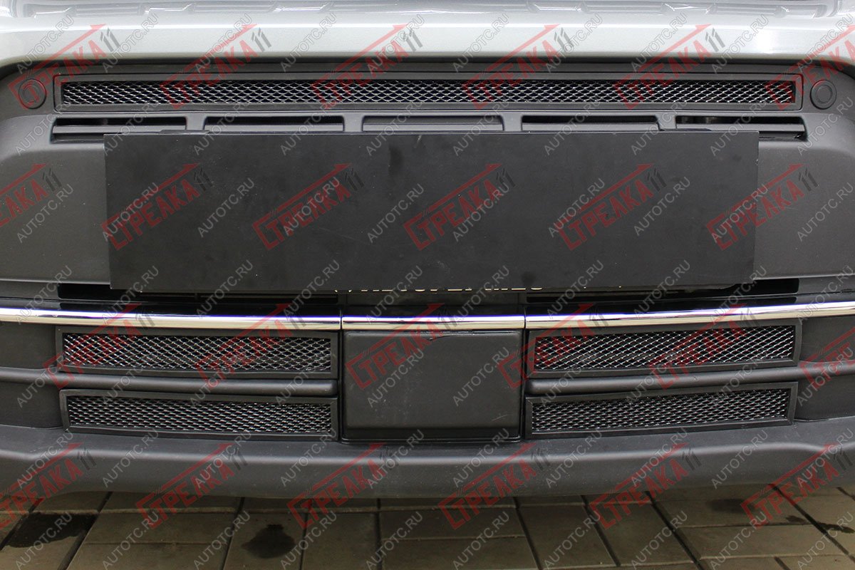 3 699 р. Защита радиатора (низ 4 части) Стрелка11 Стандарт Suzuki Vitara LY рестайлинг (2018-2025) (черная)  с доставкой в г. Воронеж