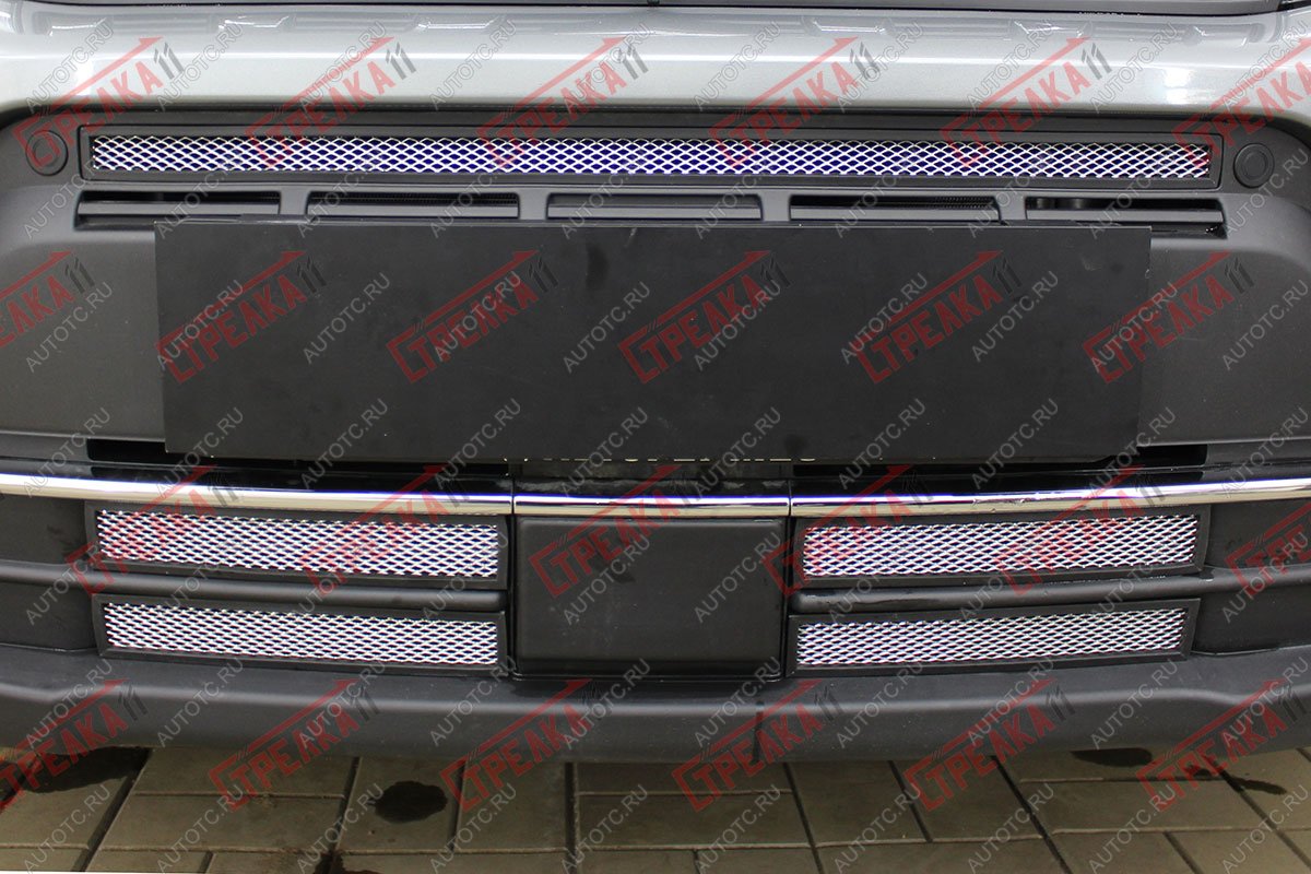 2 399 р. Защита радиатора Стрелка11 Стандарт  Suzuki Vitara  LY (2018-2025) рестайлинг (хром)  с доставкой в г. Воронеж