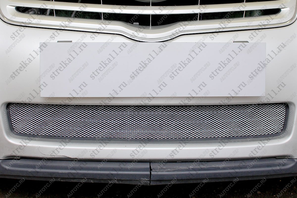 3 079 р. Защита радиатора Стрелка11 Стандарт  Toyota Avensis ( T250 седан,  T250 универсал) (2006-2008) рестайлинг (хром)  с доставкой в г. Воронеж