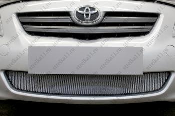 Защита радиатора Стрелка11 Стандарт Toyota Corolla  E150 (2006-2010) седан дорестайлинг (хром)