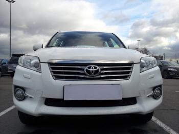 2 899 р. Защита радиатора Стрелка11 Стандарт Toyota RAV4 XA30 5 дв. 2-ой рестайлинг (2010-2013) (черная)  с доставкой в г. Воронеж. Увеличить фотографию 2