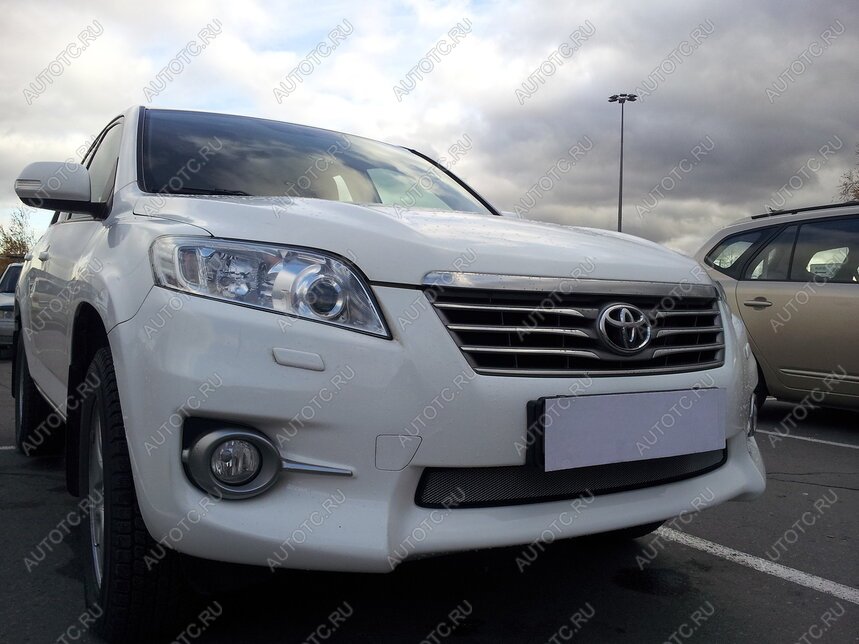 3 079 р. Защита радиатора Стрелка11 Стандарт  Toyota RAV4  XA30 (2010-2013) 5 дв. 2-ой рестайлинг, 5 дв. удлиненный 2-ой рестайлинг (хром)  с доставкой в г. Воронеж