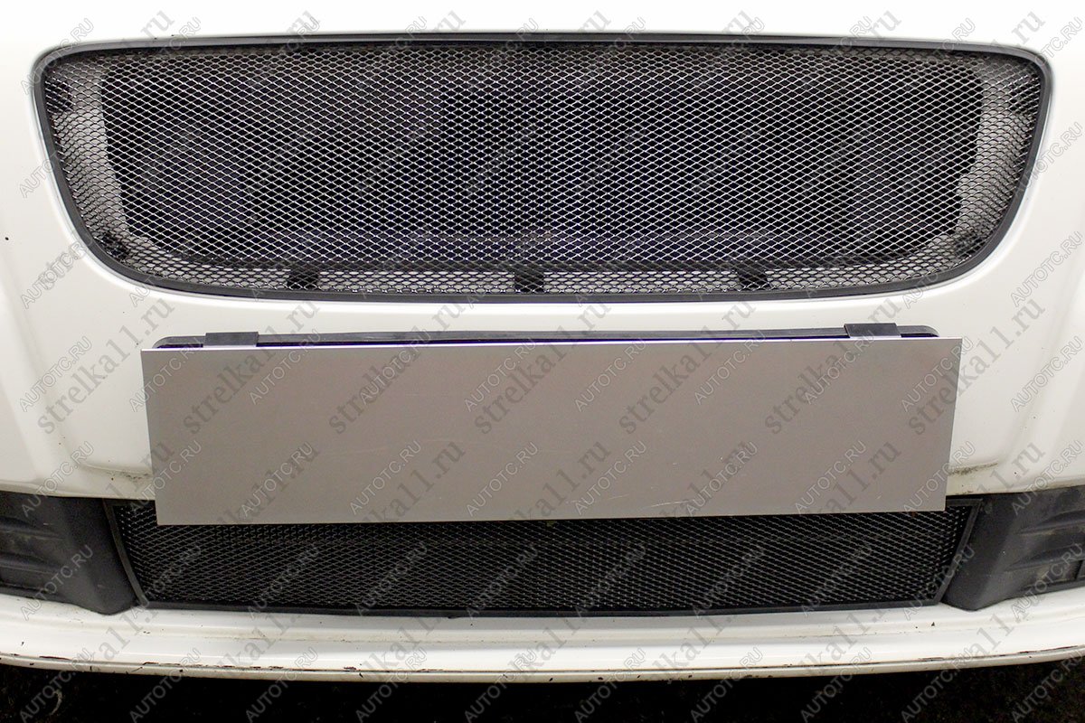 2 899 р. Защита радиатора (низ) Стрелка11 Стандарт  Volvo S40  MS седан (2007-2012) рестайлинг (черная)  с доставкой в г. Воронеж