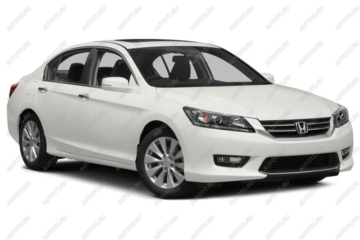 969 р. Зимняя заглушка решетки радиатора Стрелка11  Honda Accord  9 CR (2013-2016) седан дорестайлинг (черная)  с доставкой в г. Воронеж