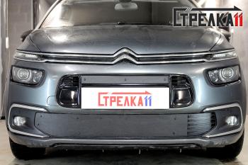 Зимняя защита на стяжке (низ) Стрелка11 CITROEN C4 Grand Picasso U рестайлинг (2016-2018) ()