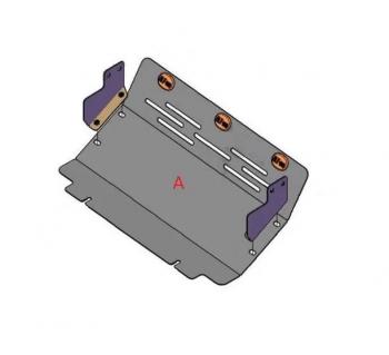Защита радиатора (V-2,4; 3,0; 3,5 ;2,5TD ; 2,8TD) ALFECO Mitsubishi Pajero ( 2 V30/V40 5 дв.,  2 V20,  2 V30/V40) (1991-1999) дорестайлинг, рестайлинг (сталь 2 мм)