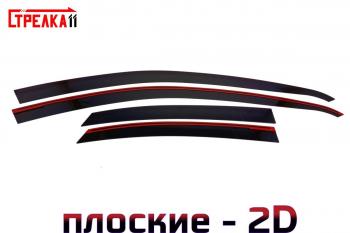 Дефлекторы окон 2D Стрелка11 Kaiyi Е5 (2021-2025) (черные)